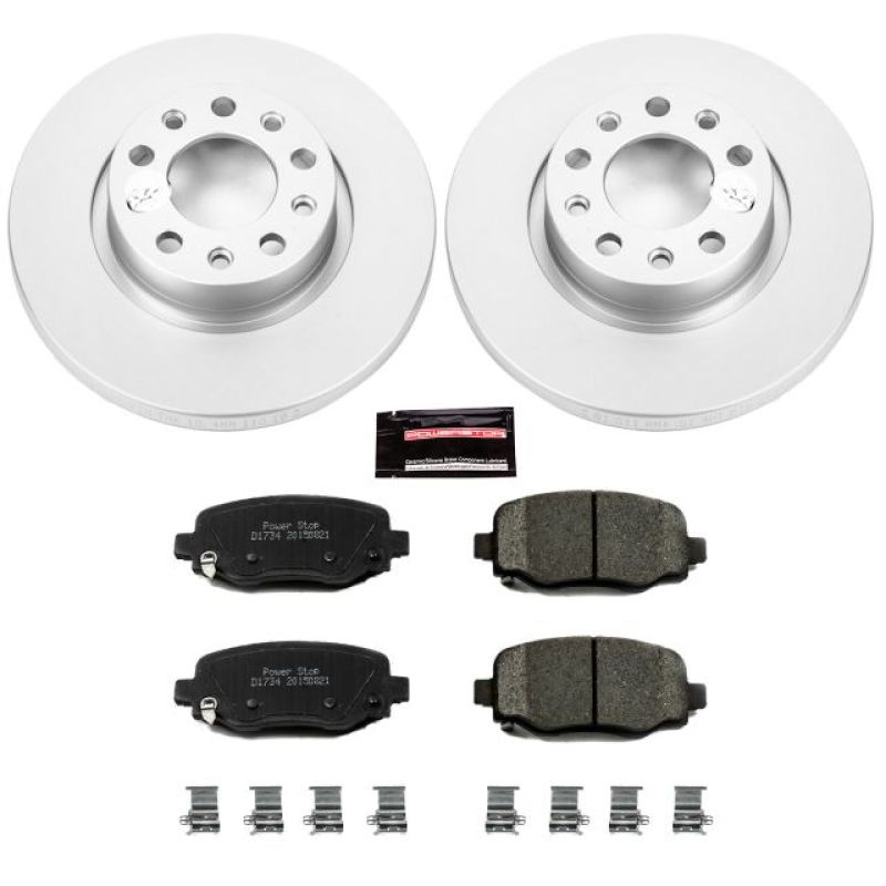 Power Stop 15-17 Chrysler 200 Rear Z17 Evolution Geomet Coated Brake Kit - Black Ops Auto Works