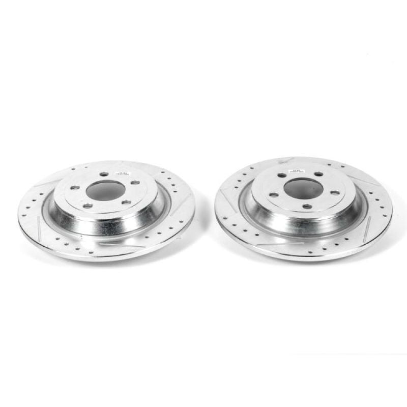 Power Stop 15-17 Ford F-150 Rear Evolution Drilled & Slotted Rotors - Pair-PowerStop-PSBAR85164XPR