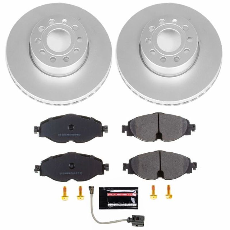 Power Stop 15-18 Audi A3 Front Z23 Evolution Sport Coated Brake Kit-PowerStop-PSBCRK7080