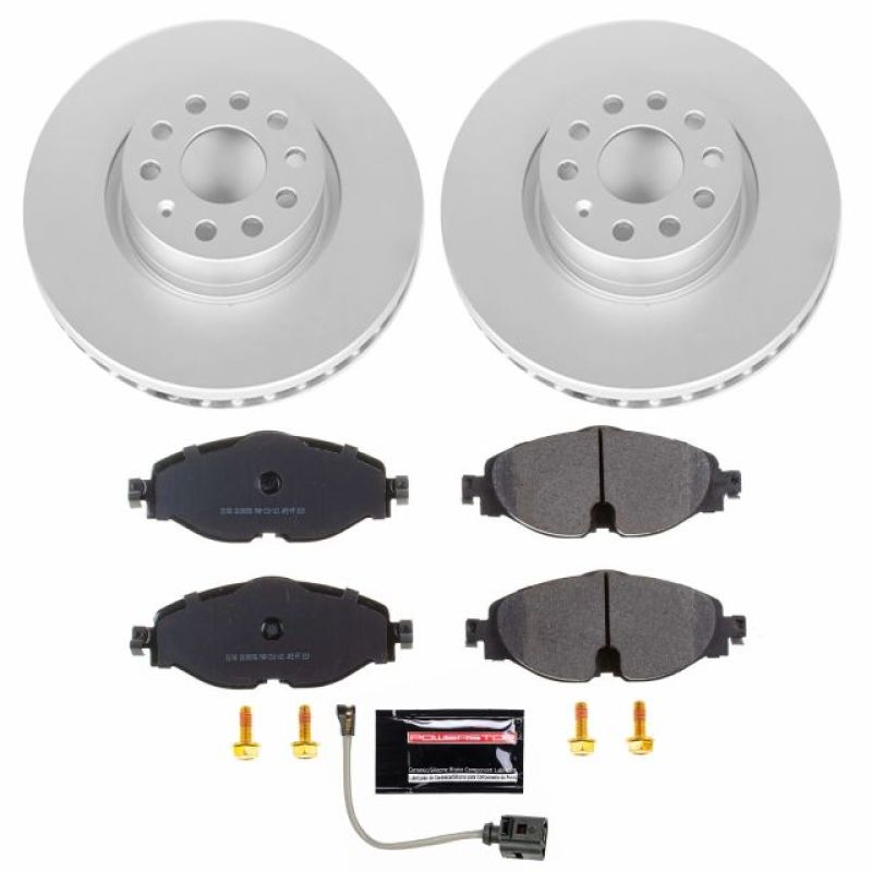 Power Stop 15-18 Audi A3 Front Z23 Evolution Sport Coated Brake Kit-PowerStop-PSBCRK7082