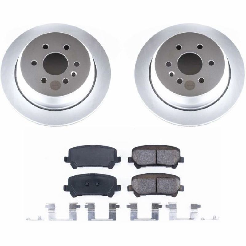 Power Stop 15-18 Chevrolet Colorado Rear Z17 Evolution Geomet Coated Brake Kit-PowerStop-PSBCRK7127