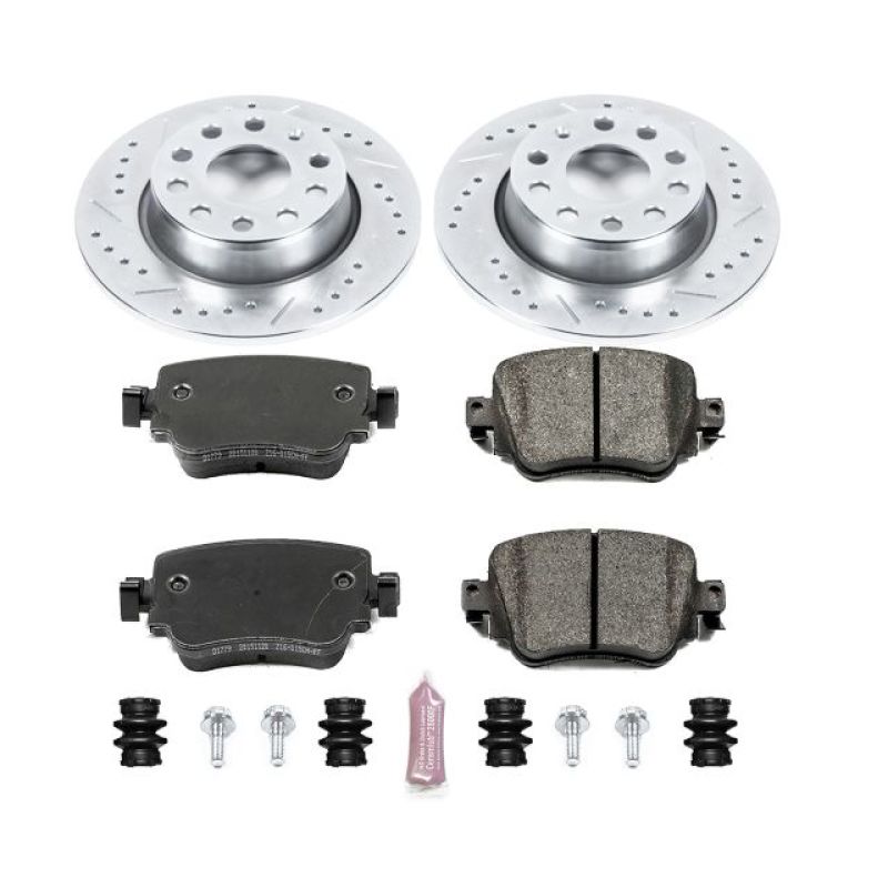 Power Stop 15-18 Volkswagen Golf Rear Z23 Evolution Sport Brake Kit-PowerStop-PSBK7053