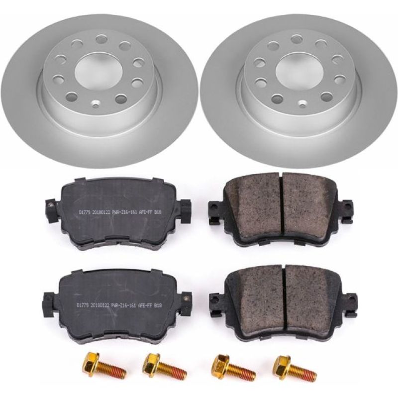 Power Stop 15-18 Volkswagen Golf Rear Z23 Evolution Sport Coated Brake Kit - Black Ops Auto Works