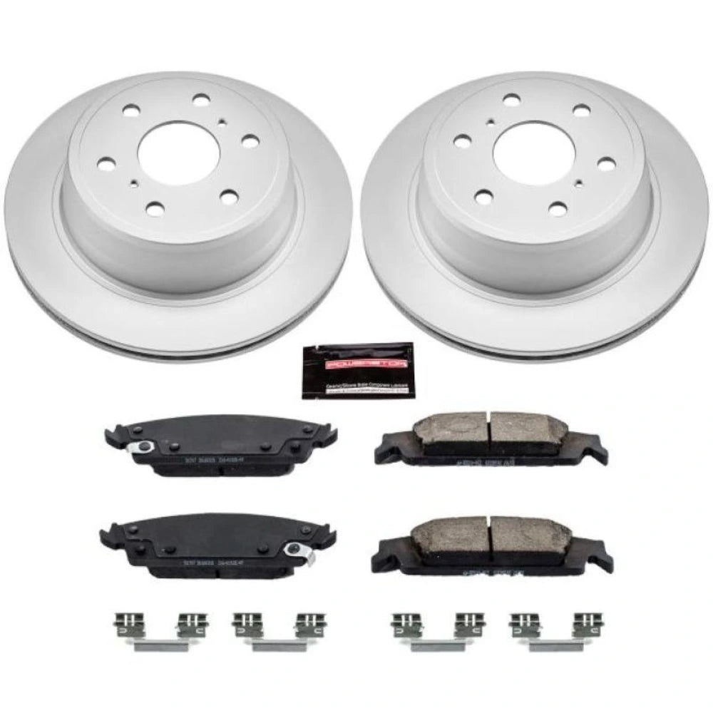 Power Stop 15-19 Cadillac Escalade Rear Z17 Evolution Geomet Coated Brake Kit - PowerStop CRK6562