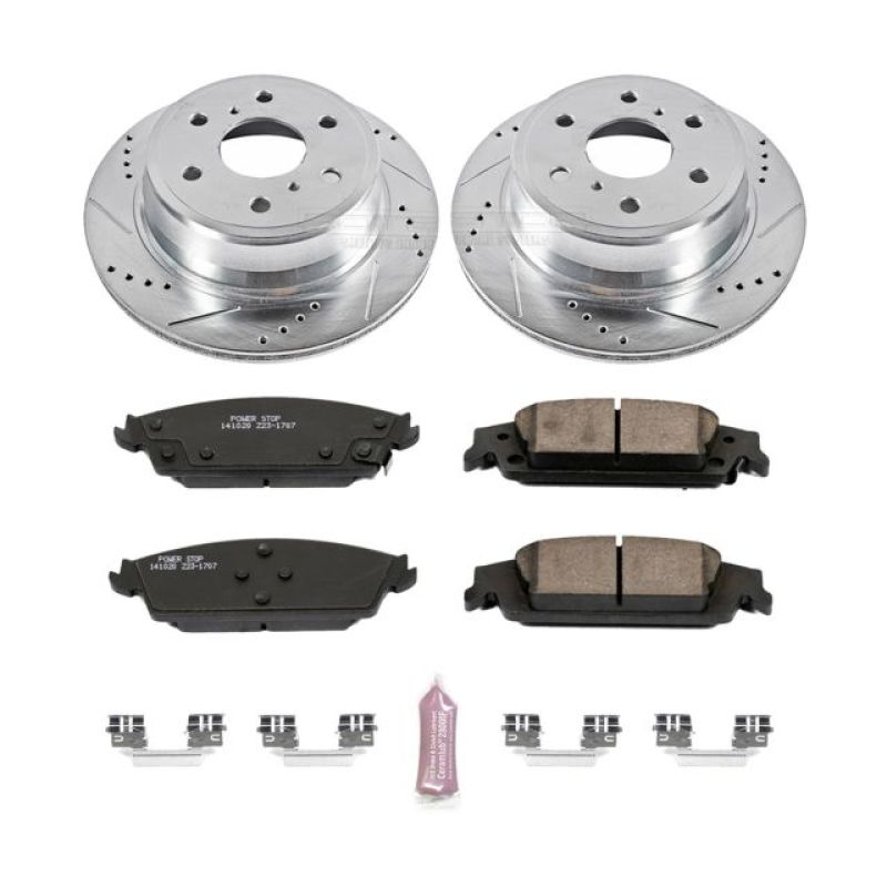 Power Stop 15-19 Cadillac Escalade Rear Z23 Evolution Sport Brake Kit-PowerStop-PSBK6562