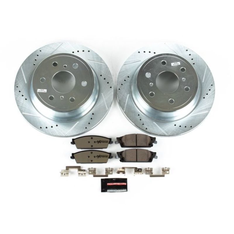 Power Stop 15-19 Cadillac Escalade Rear Z36 Truck & Tow Brake Kit-PowerStop-PSBK6562-36