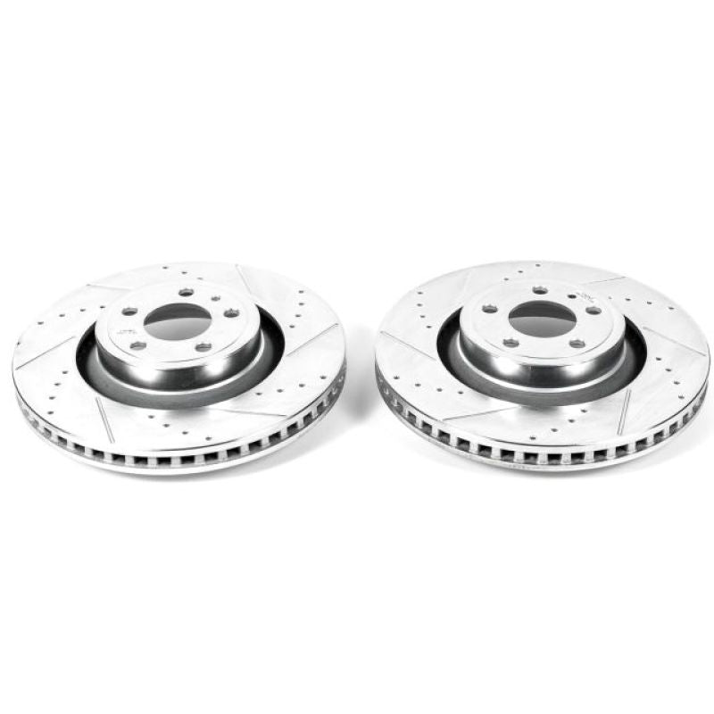 Power Stop 15-19 Ford Mustang Front Evolution Drilled & Slotted Rotors - Pair-PowerStop-PSBAR85157XPR