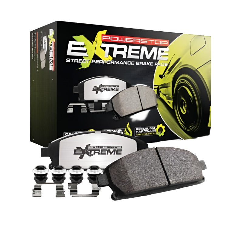 Power Stop 15-19 Ford Mustang Rear Z26 Extreme Street Brake Pads w/Hardware - Black Ops Auto Works