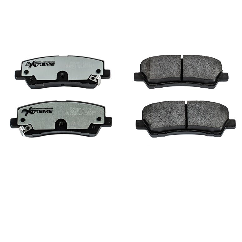 Power Stop 15-19 Ford Mustang Rear Z26 Extreme Street Brake Pads w/Hardware-PowerStop-PSBZ26-1793