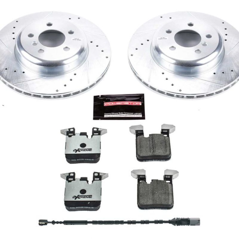 Power Stop 16-18 BMW 320i xDrive Rear Z26 Street Warrior Brake Kit-PowerStop-PSBK6672-26