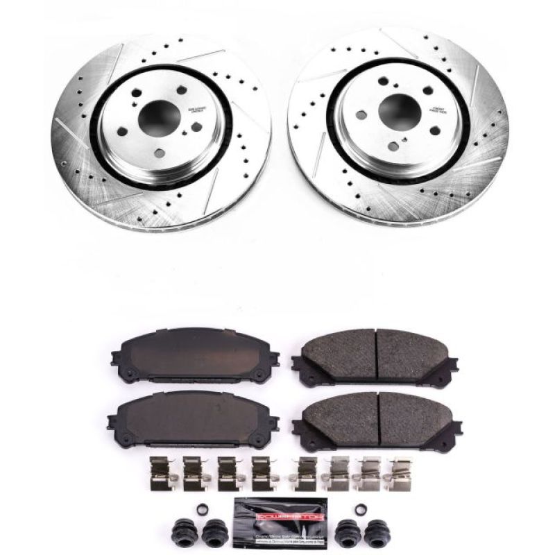 Power Stop 16-18 Lexus RX350 Front Z23 Evolution Sport Brake Kit-PowerStop-PSBK7688