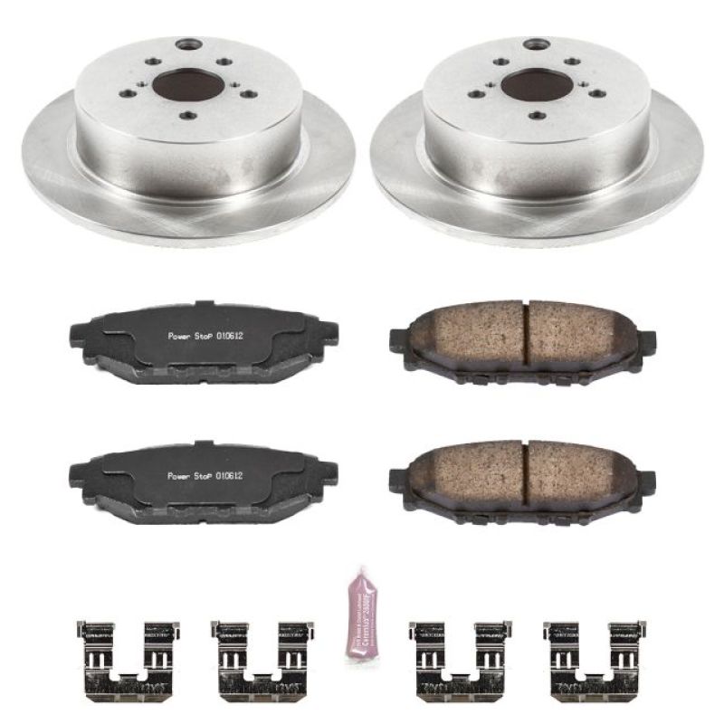 Power Stop 16-18 Subaru Crosstrek Rear Autospecialty Brake Kit-PowerStop-PSBKOE6107