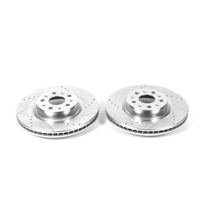 Power Stop 16-19 Cadillac CT6 Front Evolution Drilled & Slotted Rotors - Pair-PowerStop-PSBAR82182XPR