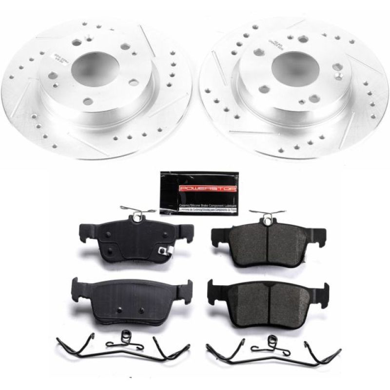 Power Stop 16-19 Honda Civic Rear Z23 Evolution Sport Brake Kit-PowerStop-PSBK7725