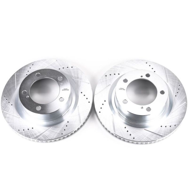 Power Stop 16-19 Lexus LX570 Front Evolution Drilled & Slotted Rotors - Pair-PowerStop-PSBJBR1309XPR