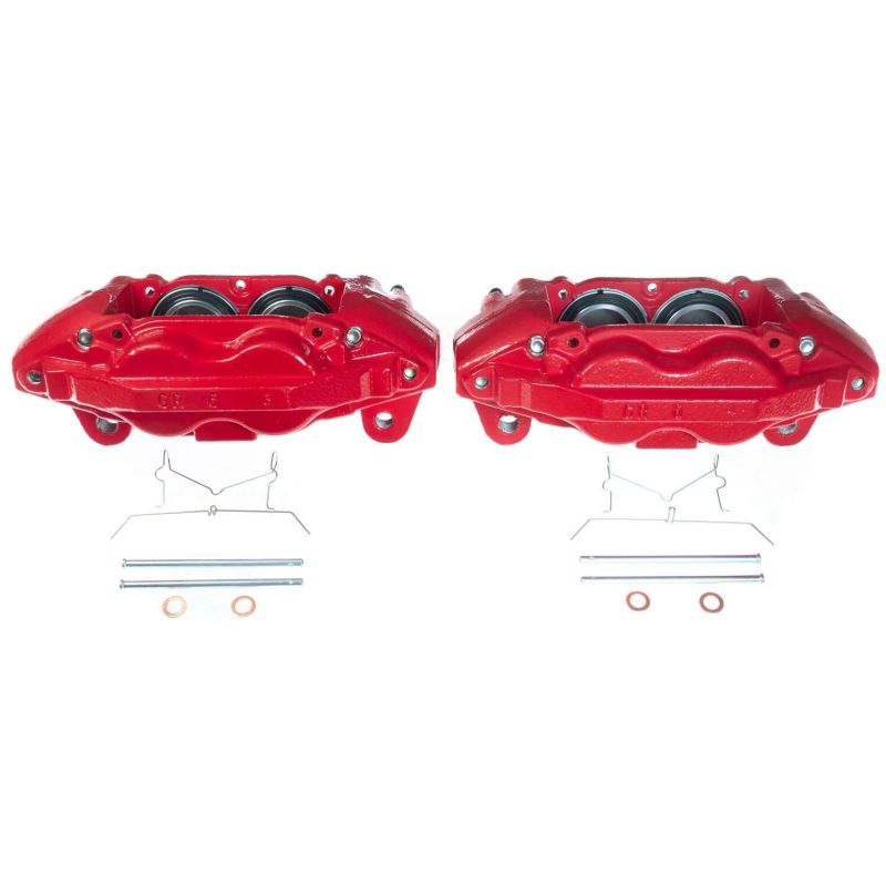 Power Stop 16-21 Toyota Sequoia Front Red Calipers - Pair-PowerStop-PSBS7342