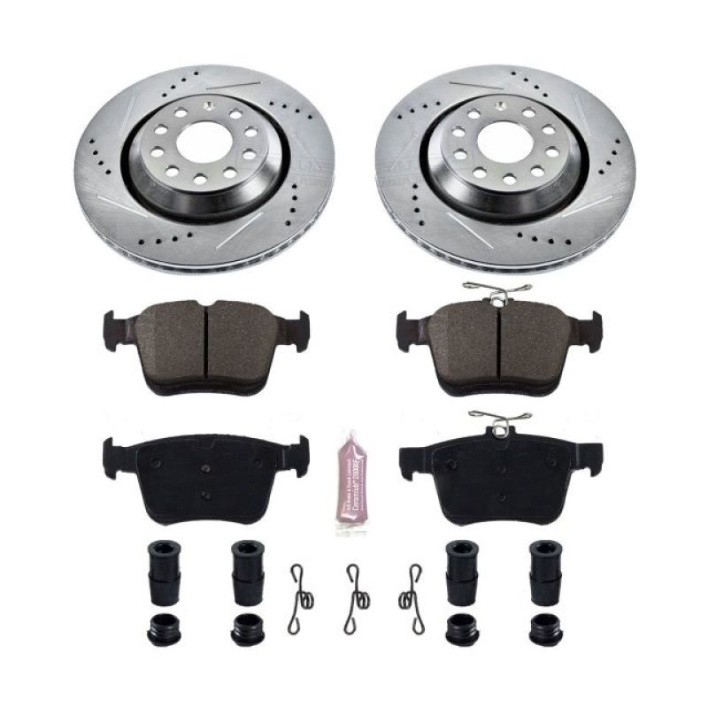 Power Stop 17-18 Audi RS3 Rear Z23 Evolution Sport Brake Kit-PowerStop-PSBK7084