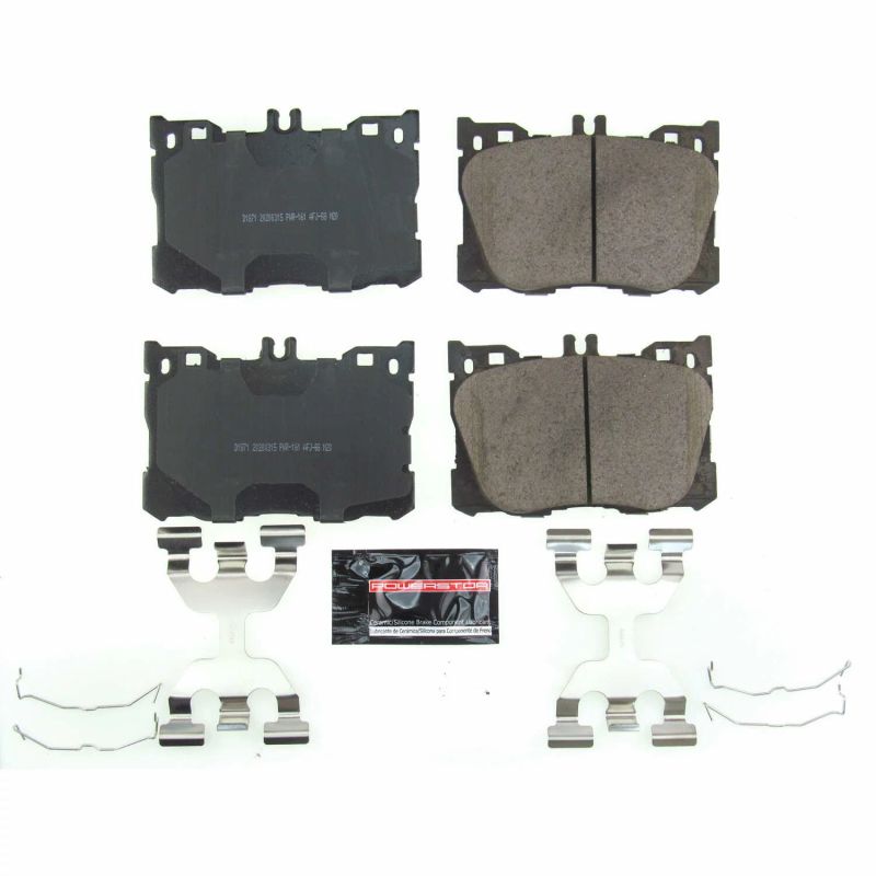 Power Stop 17-18 Mercedes-Benz C43 AMG Front Z23 Evolution Sport Brake Pads w/Hardware - Black Ops Auto Works