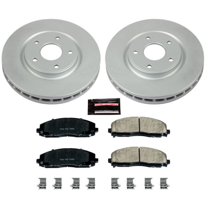 Power Stop 17-19 Chrysler Pacifica Front Z17 Evolution Geomet Coated Brake Kit - Black Ops Auto Works