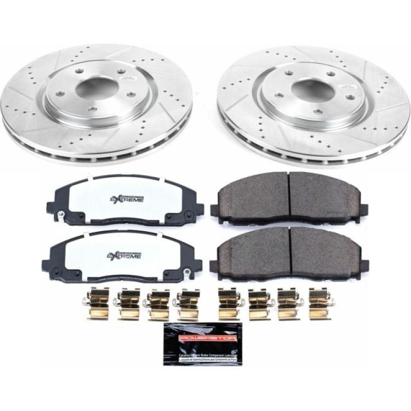 Power Stop 17-19 Chrysler Pacifica Front Z36 Truck & Tow Brake Kit - Black Ops Auto Works
