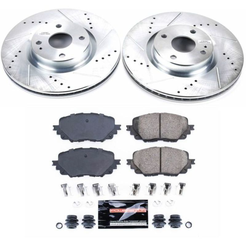 Power Stop 17-19 Fiat 124 Spider Front Z23 Evolution Sport Brake Kit-PowerStop-PSBK7358