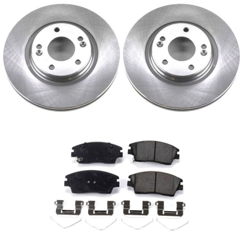 Power Stop 17-19 Hyundai Elantra Front Autospecialty Brake Kit-PowerStop-PSBKOE7355