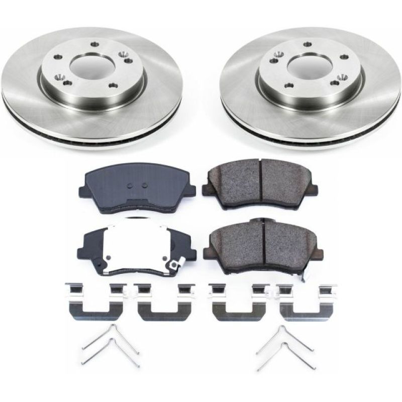 Power Stop 17-19 Hyundai Elantra Front Autospecialty Brake Kit-PowerStop-PSBKOE7370