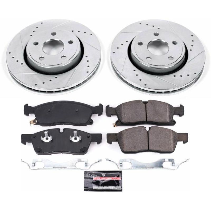 Power Stop 17-19 Jeep Grand Cherokee Front Z23 Evolution Sport Brake Kit-PowerStop-PSBK7412