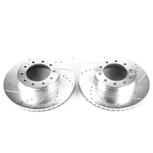 Load image into Gallery viewer, PowerStop Power Stop 17-20 Ford F-550 Super Duty Front Drilled &amp; Slotted Rotor - Pair