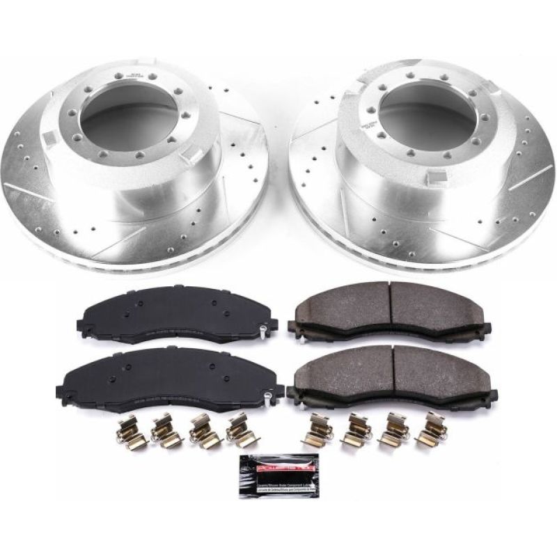 Power Stop 17-22 Ford F-550 Super Duty Rear Z36 Truck & Tow Brake Kit-PowerStop-PSBK7424-36