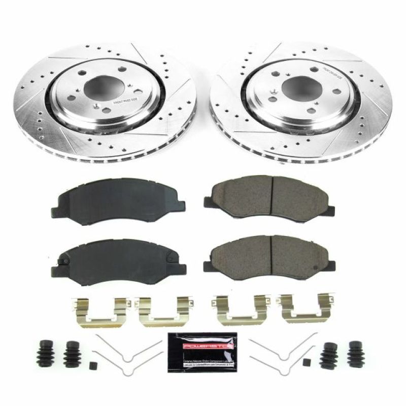 Power Stop 18-19 Honda Odyssey Front Z23 Evolution Sport Brake Kit-PowerStop-PSBK7670