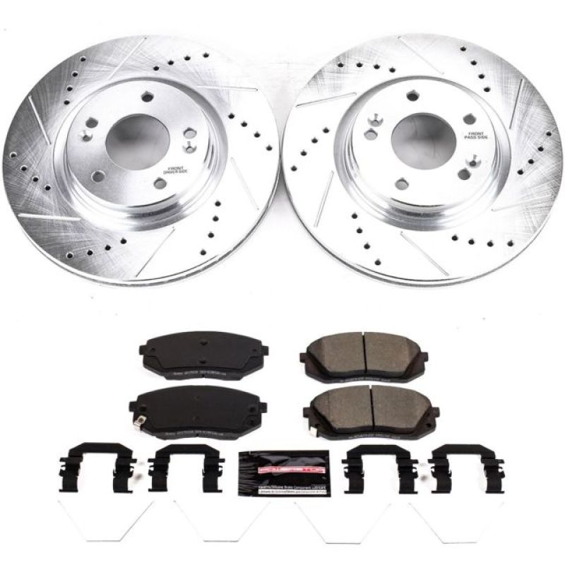 Power Stop 18-19 Hyundai Kona Front Z23 Evolution Sport Brake Kit-PowerStop-PSBK8011