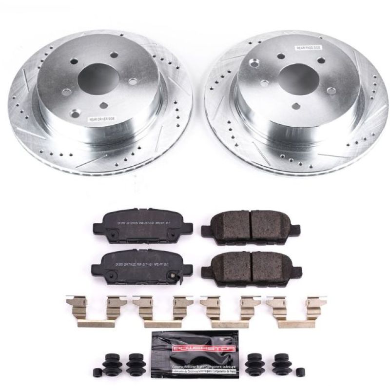 Power Stop 18-19 Infiniti Q50 Rear Z23 Evolution Sport Brake Kit-PowerStop-PSBK8021
