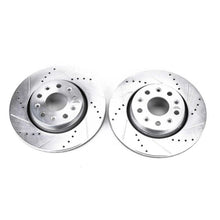 Load image into Gallery viewer, Power Stop 18-19 Jeep Wrangler Front Evolution Drilled &amp; Slotted Rotors - Pair-PowerStop-PSBAR8386XPR
