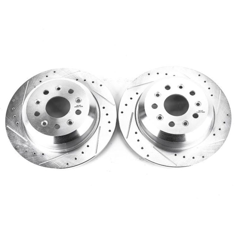 Power Stop 18-19 Jeep Wrangler Rear Evolution Drilled & Slotted Rotors - Pair-PowerStop-PSBAR8388XPR