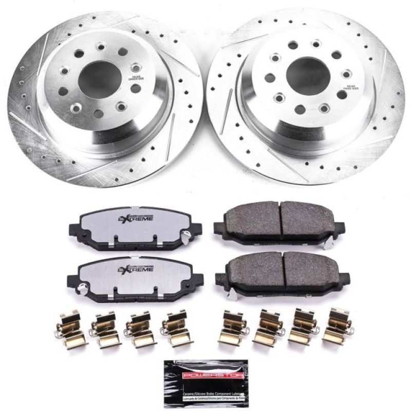 Power Stop 18-19 Jeep Wrangler Rear Z36 Truck & Tow Brake Kit - Black Ops Auto Works