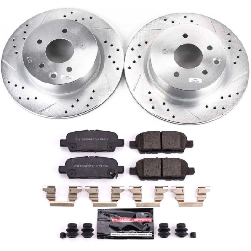 Power Stop 18-19 Nissan 370Z Rear Z23 Evolution Sport Brake Kit-PowerStop-PSBK8062