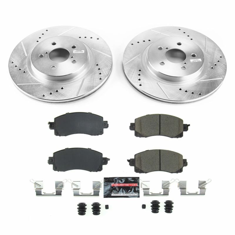 Power Stop 18-19 Subaru Crosstrek Front Z23 Evolution Sport Brake Kit-PowerStop-PSBK7892