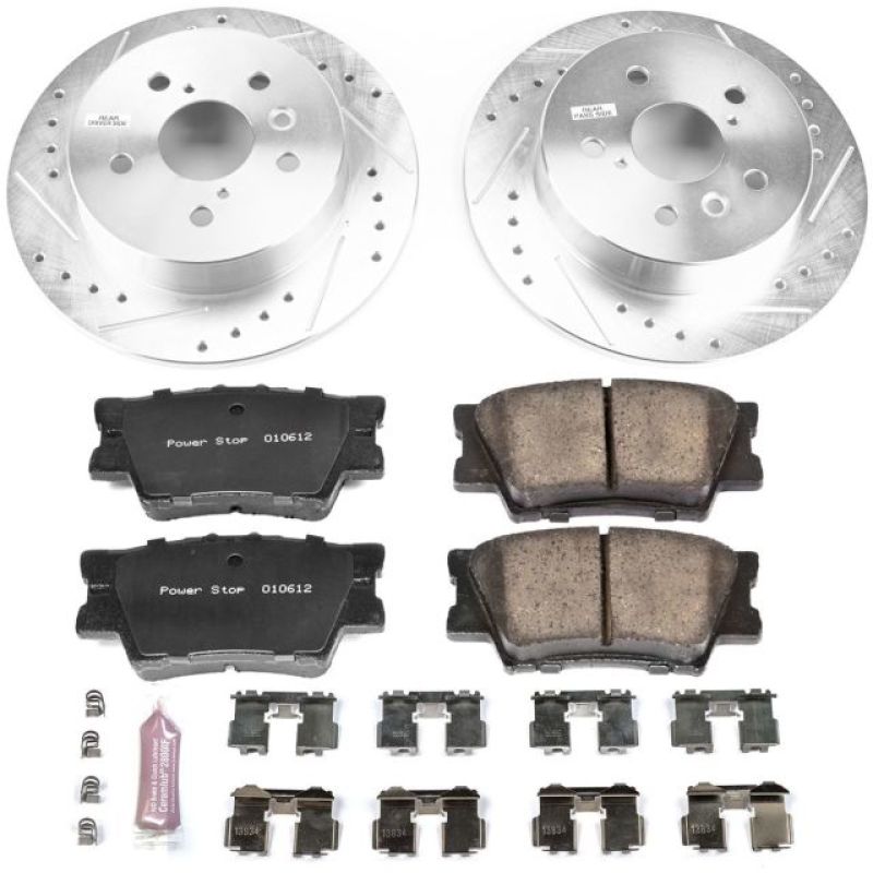 Power Stop 18-19 Toyota Camry Rear Z23 Evolution Sport Brake Kit - Black Ops Auto Works
