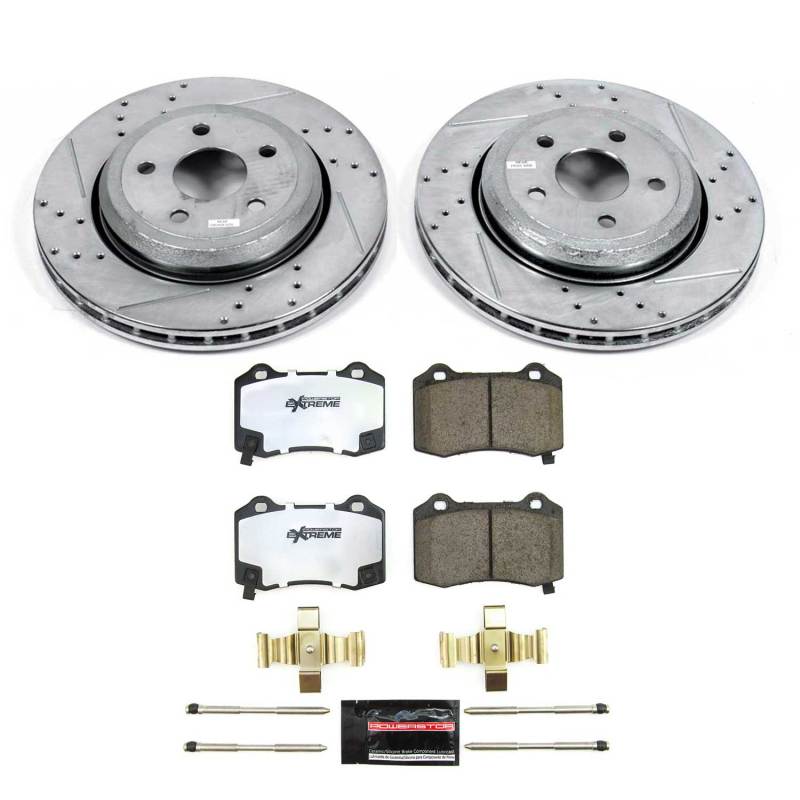 Power Stop 18-21 Jeep Grand Cherokee Rear Z26 Street Brake Kit - Black Ops Auto Works