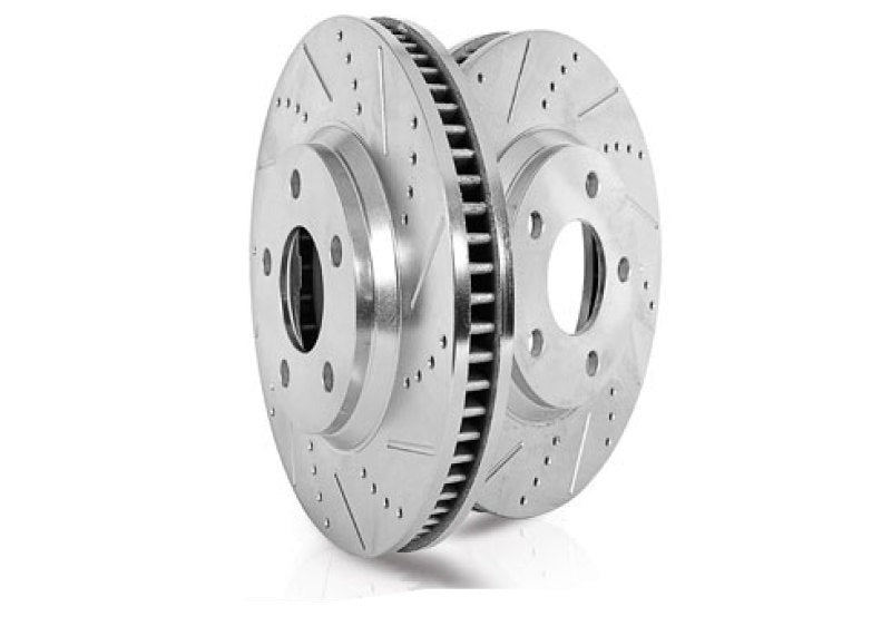 Power Stop 20-21 Chevrolet Corvette Front Evolution Drilled & Slotted Rotor - Pair-PowerStop-PSBAR82200XPR