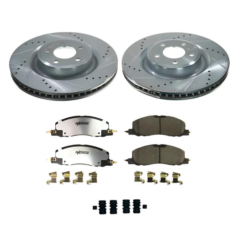 Power Stop 20-22 Lincoln Aviator Front Z36 Truck & Tow Brake Kit-PowerStop-PSBK8672-36