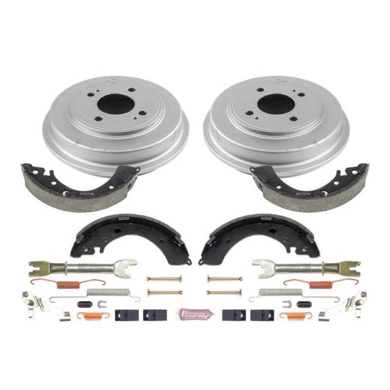 Power Stop 2001 Honda Civic Coupe Rear Autospecialty Drum Kit-PowerStop-PSBKOE15310DK