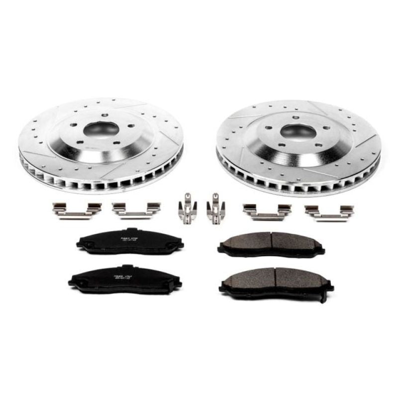Power Stop 2004 Cadillac XLR Front Z23 Evolution Sport Brake Kit-PowerStop-PSBK1559