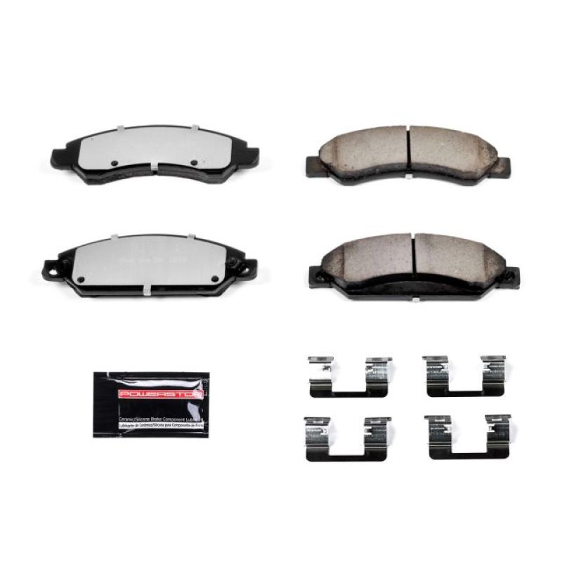 Power Stop 2007 Cadillac Escalade Front Z36 Truck & Tow Brake Pads w/Hardware-PowerStop-PSBZ36-1092