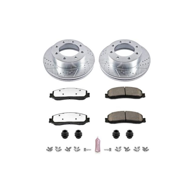 Power Stop 2012 Ford F-250 Super Duty Front Z36 Truck & Tow Brake Kit-PowerStop-PSBK6545-36