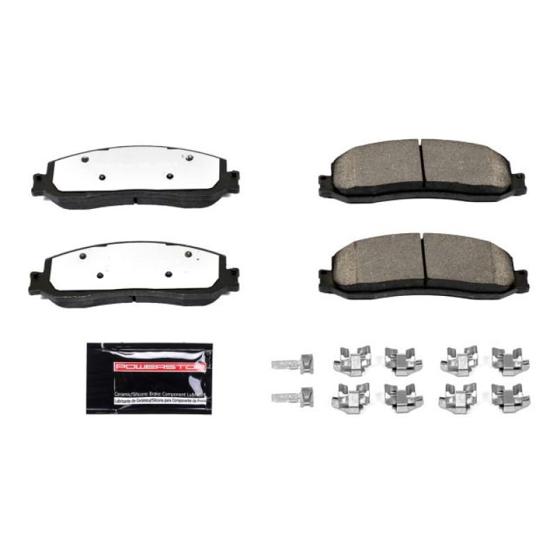 Power Stop 2012 Ford F-250 Super Duty Front Z36 Truck & Tow Brake Pads w/Hardware-PowerStop-PSBZ36-1631
