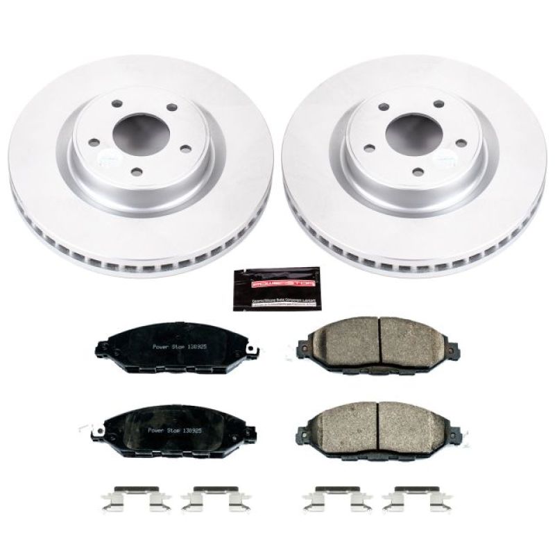 Power Stop 2013 Infiniti JX35 Front Z17 Evolution Geomet Coated Brake Kit - Black Ops Auto Works