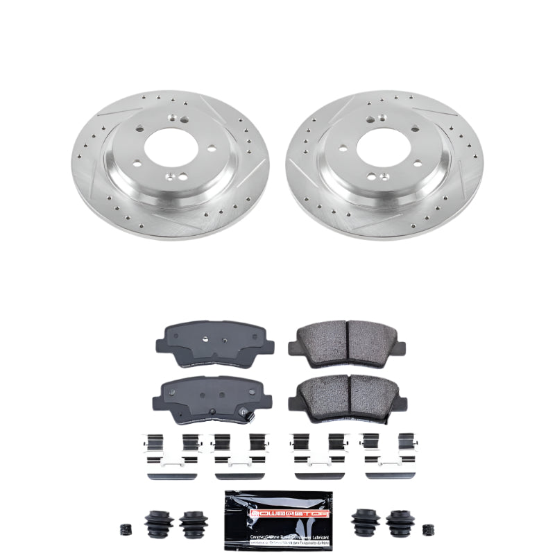 Power Stop 2015 Hyundai Sonata Rear Z23 Evolution Sport Brake Kit-PowerStop-PSBK6985