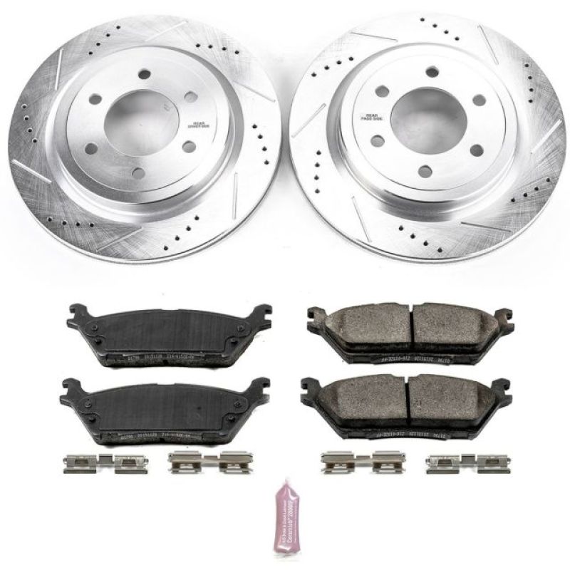 Power Stop 2018 Ford Expedition Rear Z23 Evolution Sport Brake Kit-PowerStop-PSBK8030